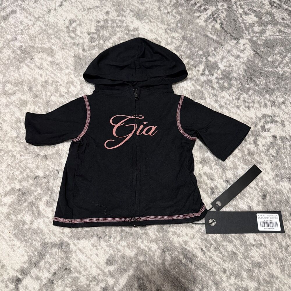 I.AM.GIA BLARE BEST FRIEND DOG HOODIE BLACK 2XL/3XL